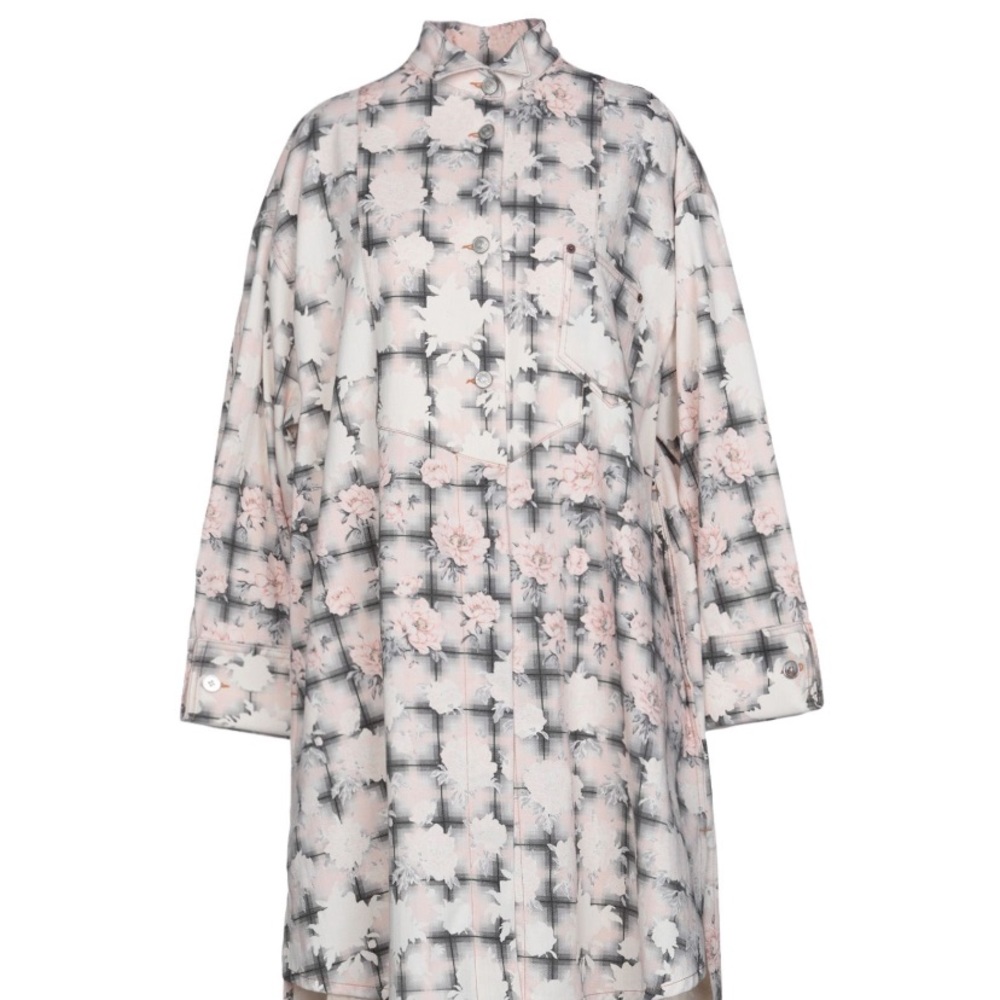 MM6 printed floral denim heavy dress size Large